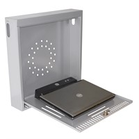 Axessline Safety Box - Vertical box with key lock, silver