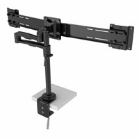 Hold Dual Monitor Arm 22 - 2×4 kg, dual bar, black