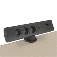 Axessline Desk - 3 socket type F, 1 USB-C charger, 1 USB-A charg
