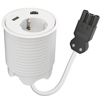 Powerdot 12 - 1 socket type F, 1 USB-A charger 12W, 1 data, GST-