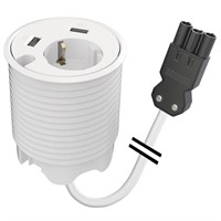 Powerdot 14 - 1 socket type F, 2 USB-A charger 12W, 1 cable grom